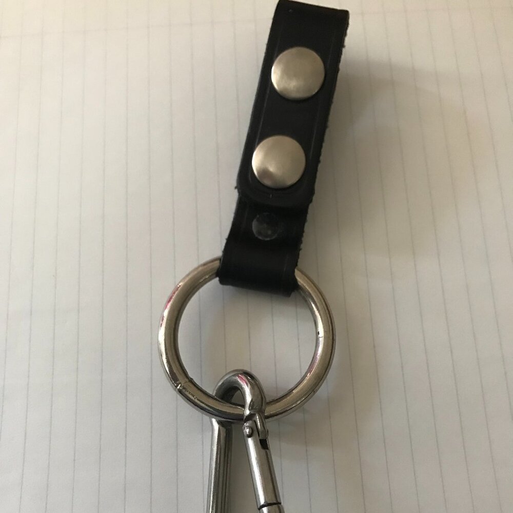 Jay Pee Leather Key Strap Belt Keeper -Double Snap